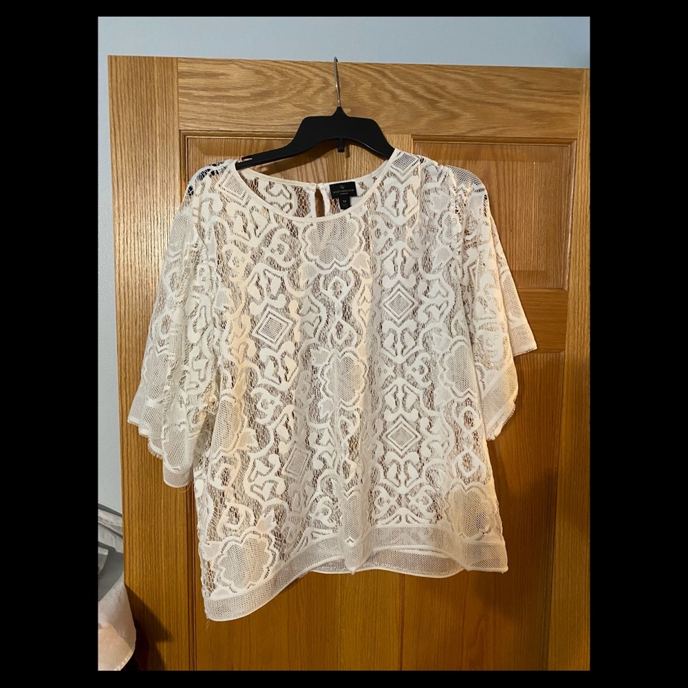 White, Lace Blouse